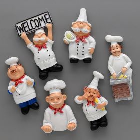 6pcs, Cute Cartoon Chef Refrigerator Magnets - 3D Magnetic Stickers for Kitchen Decoration and Home Decor - Perfect Birthday Gift 6pcs, Cute Cartoon Chef Refrigerator Magnets - 3D Magnetic Stickers for Kitchen Decoration and Home Decor - Perfect Birthday Gift